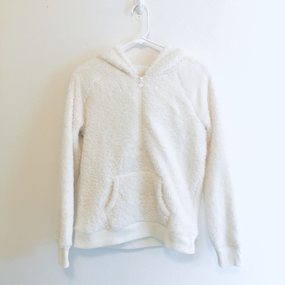Fluffy Hoodie W Zipper